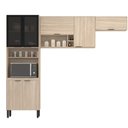 Ver imagem 2 de Cozinha Completa Modular Firenze 3 Peças Composição 7 Avena Touch FI0007 Demóbile