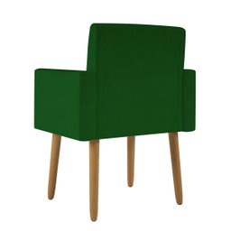 Poltrona Nina Escritório Recepção Pés Palito - Balaqui Decor Cor:verde - 5