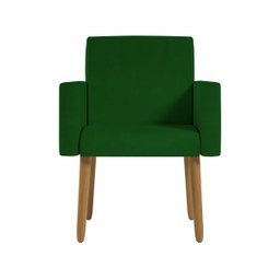 Poltrona Nina Escritório Recepção Pés Palito - Balaqui Decor Cor:verde - 4