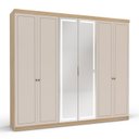 Ver imagem 2 de Guarda-roupa Casal 6 Portas 100% Mdf com Espelho e Led Yescasa Pérola