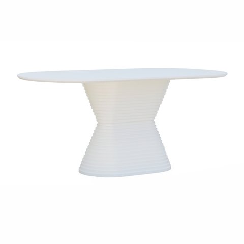 Mesa de Jantar Apollo Tampo Oblongo 180x90cm Branco