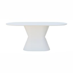 Mesa de Jantar Apollo Tampo Oblongo 180x90cm Branco - 3