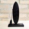 Estatueta Prancha Sup Wave / Stand-Up Paddle - Decoração / Toque 3D:Preto - 1