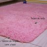 Tapete Antiderrapante Felpudo 1,00x1,40M Rosa - 2