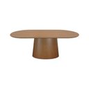 Ver imagem 2 de Mesa de Jantar Roma Oblongo 180x90cm - Amêndoa - Tampo 180x90cm Laminado Cinamomo