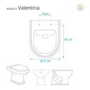 Ver imagem 3 de Assento Sanitario Poliester com Amortecedor Valentina Marfim (bege Claro) para Vaso Hervy