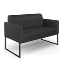Ver imagem 4 de Sofá Namoradeira com 2 Poltronas Base Industrial Preto Marisa Corino D03 - D\'rossi Cor Preto