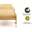 Ver imagem 5 de 2 Espreguiçadeiras Catar + Mesa Centro em Alumínio - Avelã