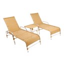 Ver imagem 1 de 2 Espreguiçadeiras Catar + Mesa Centro em Alumínio - Avelã