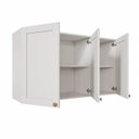 Ver imagem 4 de Armário Aéreo 3 Portas 120cm Arizona CabeCasa MadeiraOriginals Branco