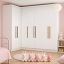 Ver imagem 1 de Guarda-Roupa Infantil 7 Portas Jasmim Branco