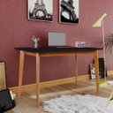 Ver imagem 4 de Mesa de Escritório Space 115cm Espresso Móveis Preto E Mel