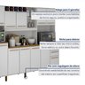 Armário para Cozinha 13 Portas 2 Gavetas Agata  - 3