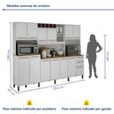 Ver imagem 7 de Armário para Cozinha 13 Portas 2 Gavetas Agata
