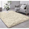 Tapete Pelo Alto Felpudo Peludo Macio Anti Derrapante Alérgico Pérola Nude 200 x 200 cm - 1