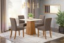 Ver imagem 1 de Mesa de Jantar Dora 90 4 Cad. Vita Bege - Henn