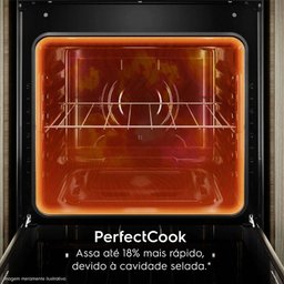 Fogão 5 Bocas Electrolux Efficient com Mesa Inox Perfectcook e Vaporbake (fe5ic) Cinza Bivolt - 2