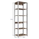 Ver imagem 4 de Estante Livreiro 183x60cm 05 Prateleiras Branco Montana Proddy Branco Montana