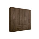 Ver imagem 4 de Guarda Roupa Casal 8 Portas e 6 Gavetas Master 8.6 Branco - Santos Andirá
