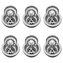 Ver imagem 1 de Kit 6 Válvulas para Pia Aço Inox 3.1/2 G01 Cromado - Mpozenato