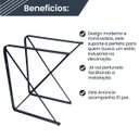 Ver imagem 2 de Suporte Para Prateleira Em X Estilo Industrial