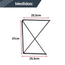 Ver imagem 4 de Suporte Para Prateleira Em X Estilo Industrial