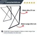 Ver imagem 3 de Suporte Para Prateleira Em X Estilo Industrial
