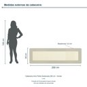 Ver imagem 3 de Cabeceira Arco Palha Sextavada 200 cm Incolar Luna