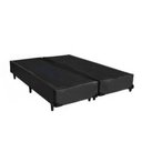Ver imagem 2 de Cama Box Casal Bi Partida Preto + Colchão Mola Bonnel 138x188x20 Inmetro
