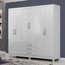 Ver imagem 1 de Guarda Roupa Casal 6 Portas 3 Gavetas Toledo Espresso Móveis