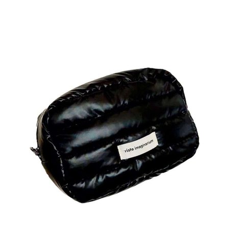 Necessaire Imaginarium Puffer 100% Poliéster Preto Infantil 20.5x13x8cm