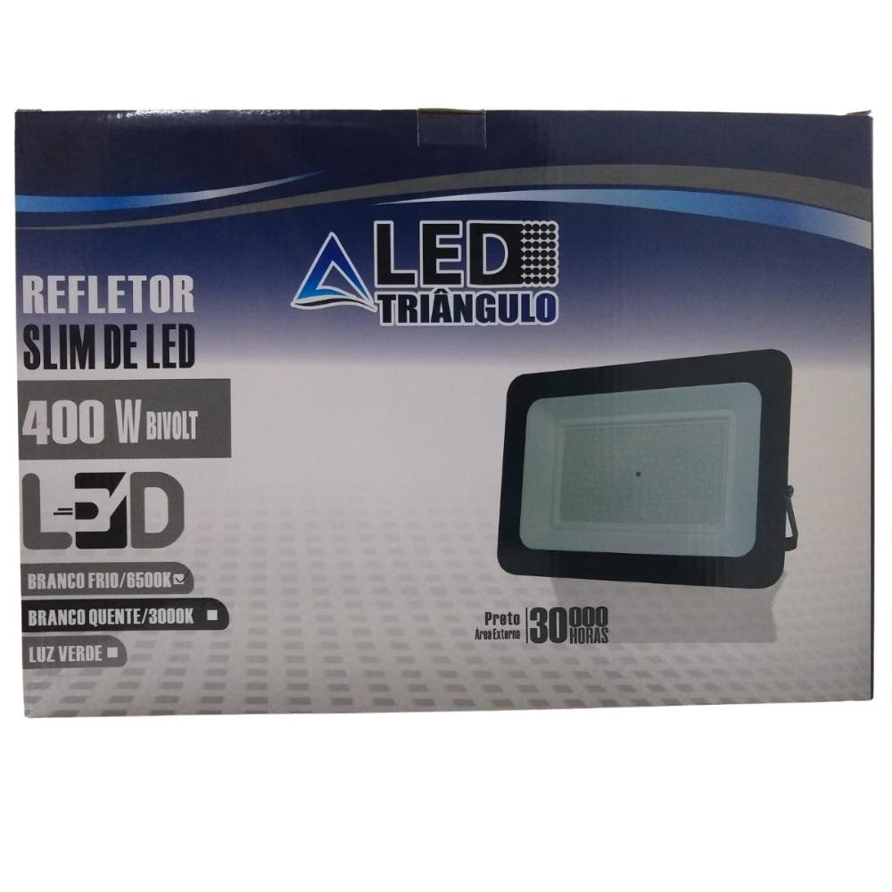 Refletor LED Holofote 400w Biv IP66 Branco Frio Prova D'agua - 8