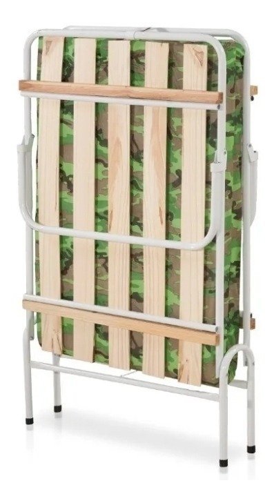 Cama Dobrável Campanha Portátil Com Colchão Moveis House