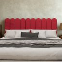 Ver imagem 1 de Cabeceira Nuvem King Size Facil Instalação 10 Placas 45x20cm:vermelho