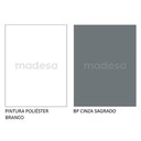 Ver imagem 3 de Balcão Armário de Cozinha 80 cm 2 Portas Branco/Cinza Agata Madesa
