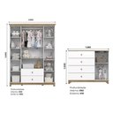 Ver imagem 4 de Quarto de Bebê com Guarda Roupas Cômoda Aconchego Henn