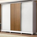 Ver imagem 1 de Guarda Roupa Casal 100% Mdf Madesa Royale 3 Portas de Correr com Pés
