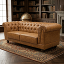 Ver imagem 2 de Sofá Chesterfield 2 Lugares 190cm Courino Premium Retrô Luxo Capitóné Sala Estar Recepção Escritório