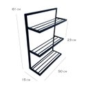 Ver imagem 3 de Prateleira Decorativa Parede Jardim suporte Plantas Ferro Artesanal jardim vertical MINAS ARTE PRÓPR