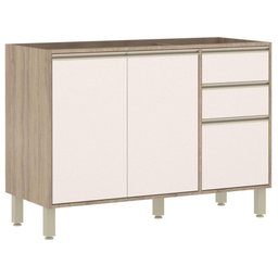 Cozinha Luciane Yara Vanila / Pérola Off White Metálico - 9 Cozinha Luciane Yara Vanila / Pérola Off White Metálico - 9