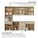 Ver imagem 4 de Cozinha 5 Peças 11 Portas 5 Gavetas 270cm 100% MDF Mista