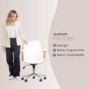 Ver imagem 7 de Cadeira de Escritório Ergonômica Giratória Homenow Paris Diretor Branca
