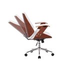 Ver imagem 5 de Cadeira de Escritório Ergonômica Giratória Homenow Paris Diretor Branca