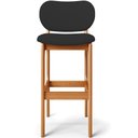 Ver imagem 6 de Kit 02 Banquetas Alta Para Cozinha Madeira Fixa Betta L02 Imbuia Facto Preto - Lyam Decor