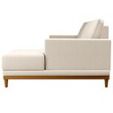 Ver imagem 6 de Sofá Living 200cm 3 Lugares com Chaise Direito Kayrós D05 Linho Bege - Mpozenato