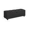 Baú Para Pés da Cama Jade Cinza 85cm - 1