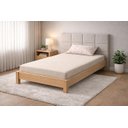 Ver imagem 2 de Colchão Tecido Marrom Estampa de Bambus 188x78x14 Espuma D33 Solteiro Adulto Cama Box