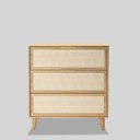 Ver imagem 1 de Cômoda Kaya 3 Gavetas Tauari - Telinha Rattan