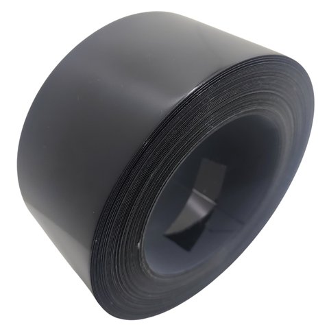 Fita de Borda para Mdf Preto Lacca Brilhante 64mm X 20mts Acabamento Moveis Revestimento