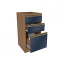 Ver imagem 5 de Balcão 3 Gavetas Kappesberg Celeste 100% Mdf Nogueira/azul Profundo 40cm